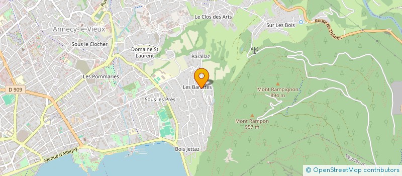 localisation de l'entreprise VIRGULE à ANNECY