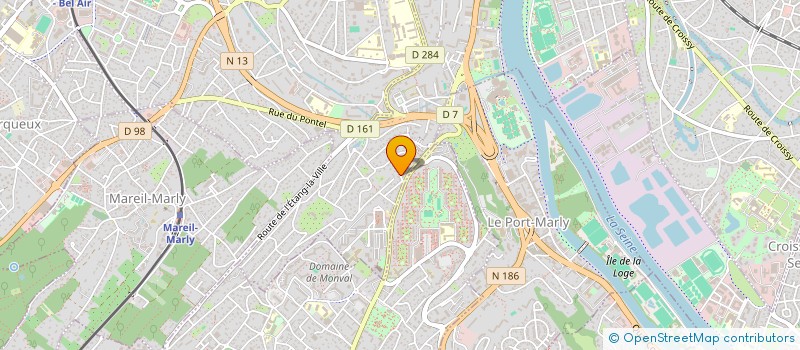 localisation de l'entreprise VIRGULE 5 PRODUCTIONS  LE PECQ