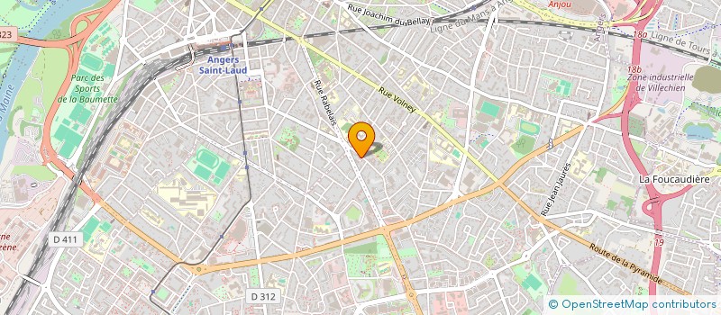 localisation de l'entreprise VIRGULE à ANGERS