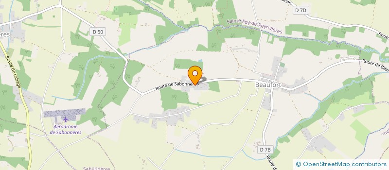 localisation de l'entreprise VIRGULE à BEAUFORT