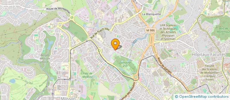 localisation de l'entreprise VIRGYM à MONTPELLIER