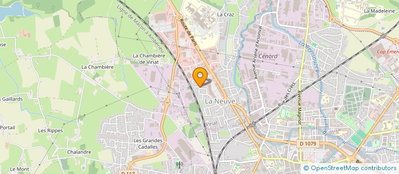 localisation de l'entreprise VIRIADIS  VIRIAT