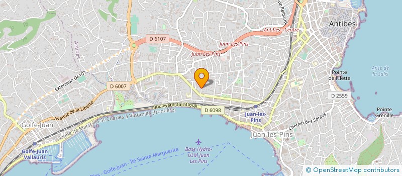 localisation de l'entreprise VIRIDI à ANTIBES