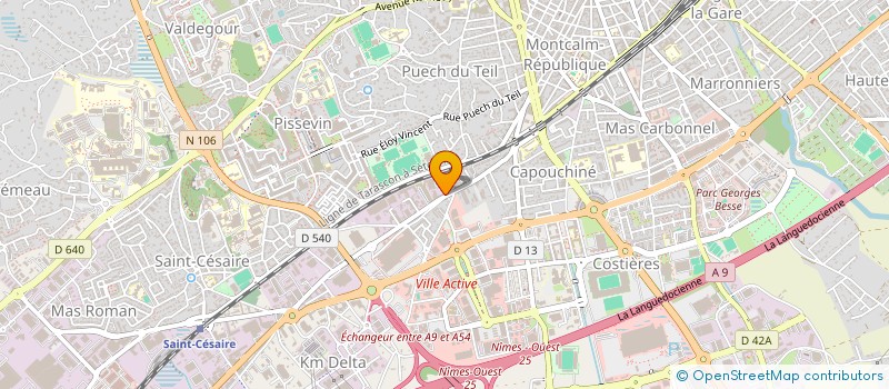 localisation de l'entreprise VIRIDIS ELEC  NIMES