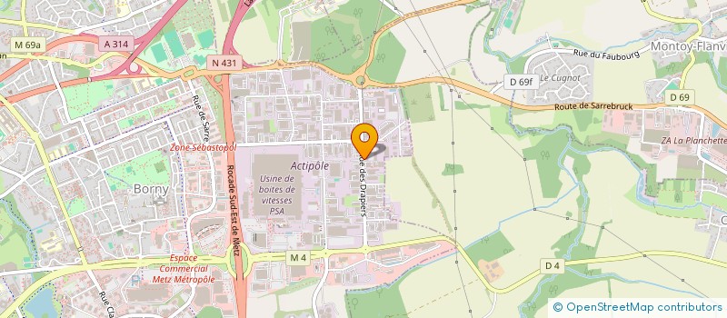 localisation de l'entreprise VIRIDIS GROUPE  METZ