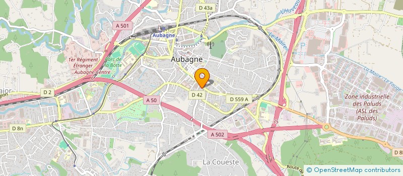 localisation de l'entreprise VIRIOT CONSTRUCTION METALLIQUES  AUBAGNE