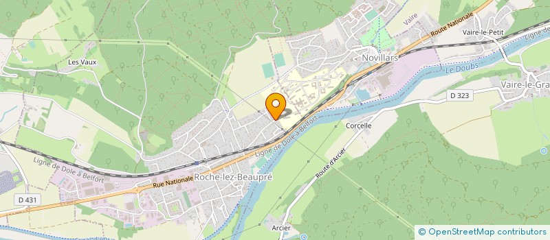 localisation de l'entreprise VIRJECO  ROCHE-LEZ-BEAUPRE