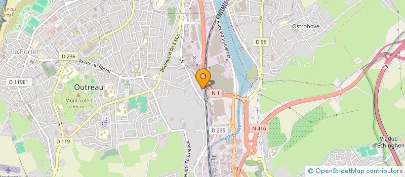 localisation de l'entreprise VIRMAN à OUTREAU