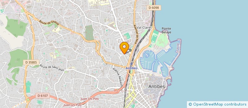 localisation de l'entreprise VIRMAR à ANTIBES