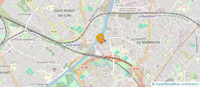 localisation de l'entreprise VIRNOT à LA MADELEINE