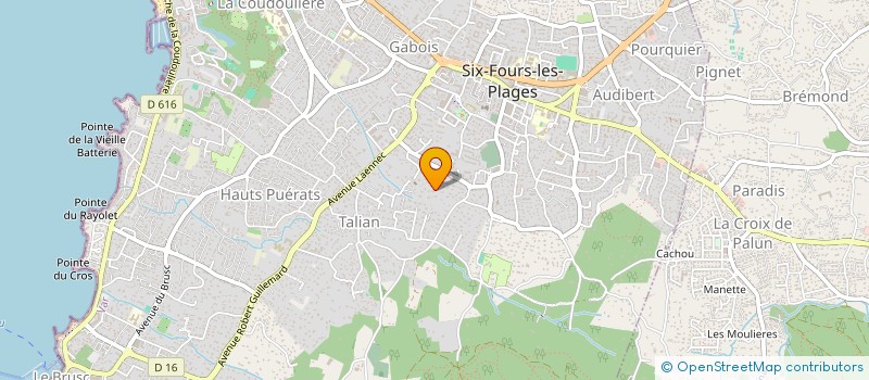localisation de l'entreprise VIRO à SIX-FOURS-LES-PLAGES