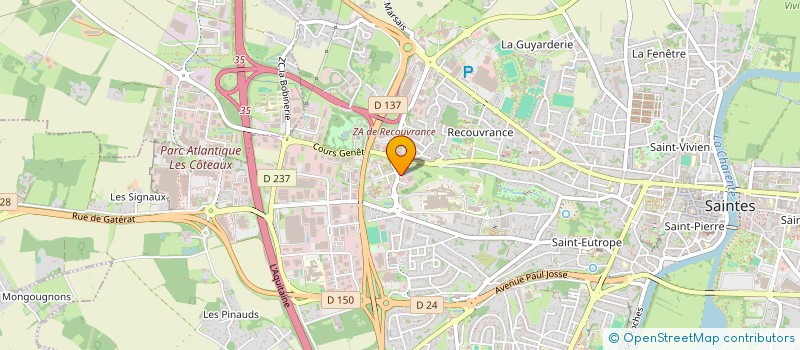 localisation de l'entreprise VIRO  SAINTES