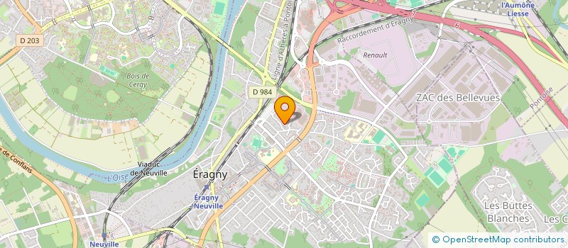 localisation de l'entreprise VIROLY CLEAN  ERAGNY