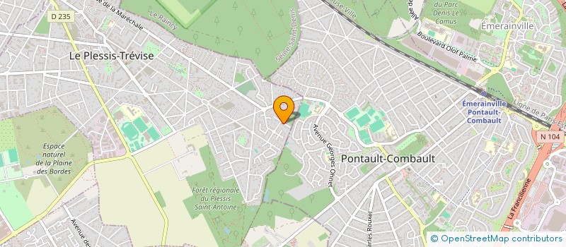 localisation de l'entreprise VIROMANCE INGENIERIE  LE PLESSIS-TREVISE