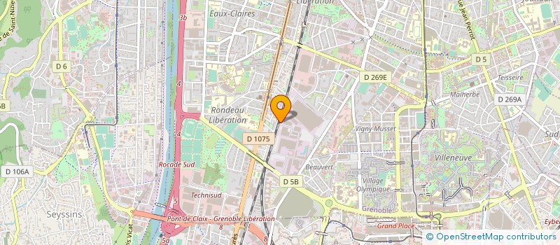 localisation de l'entreprise VIRON  GRENOBLE