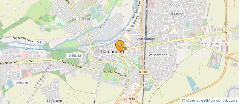 localisation de l'entreprise VIRON FORET FRETEVAL à CHATEAUDUN