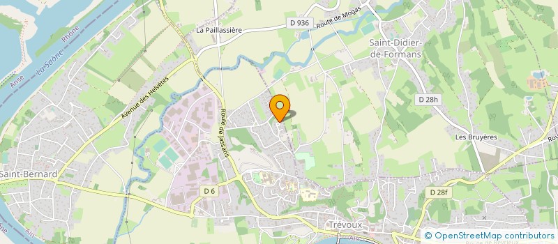 localisation de l'entreprise VIROSCAN3D à TREVOUX