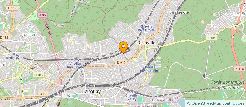 localisation de l'entreprise VIROSOURCE  VIROFLAY