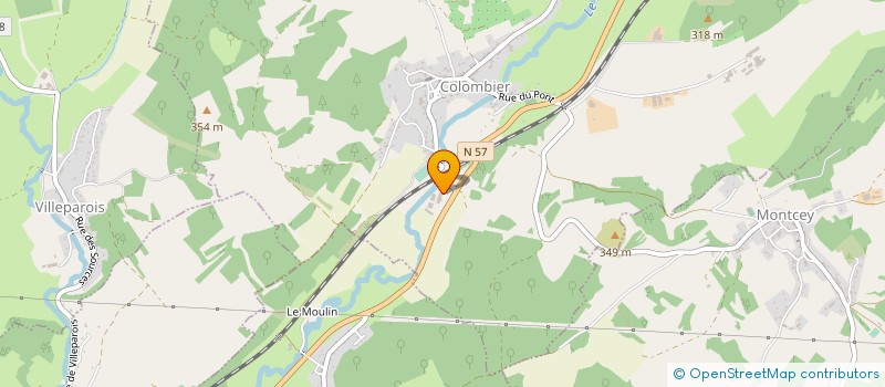 localisation de l'entreprise VIROT  COLOMBIER