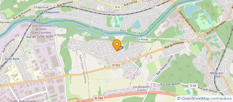 localisation de l'entreprise VIRSYL  MERY-SUR-OISE