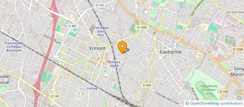 localisation de l'entreprise VIRTEAM  ERMONT