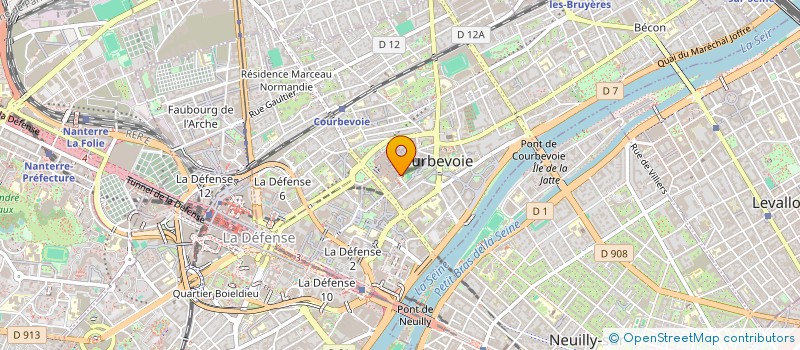 localisation de l'entreprise VIRTECHCUISINE  COURBEVOIE