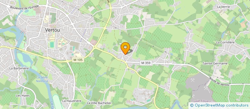 localisation de l'entreprise VIRTU  VERTOU