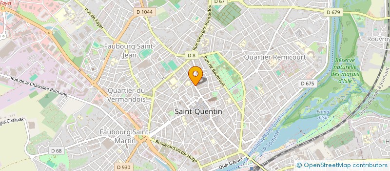 localisation de l'entreprise VIRTU'ELISA à SAINT-QUENTIN