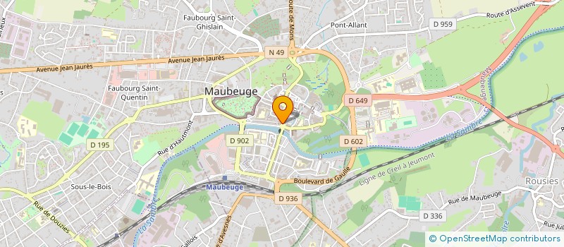 localisation de l'entreprise VIRTUA INFORMATIQUE  MAUBEUGE