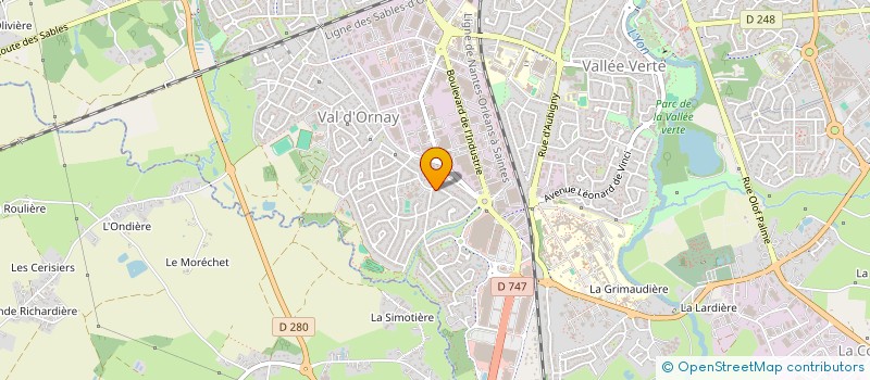 localisation de l'entreprise VIRTUA MECHANICA à LA ROCHE-SUR-YON