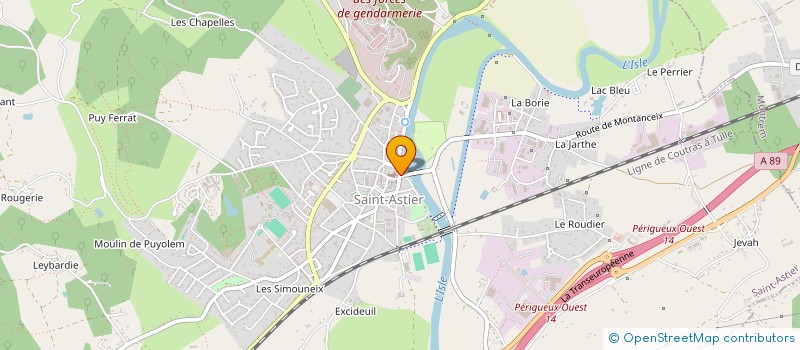 localisation de l'entreprise VIRTUA VIDEO à SAINT-ASTIER