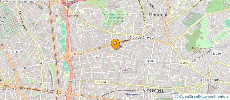 localisation de l'entreprise VIRTUAL IMAGE à MONTREUIL