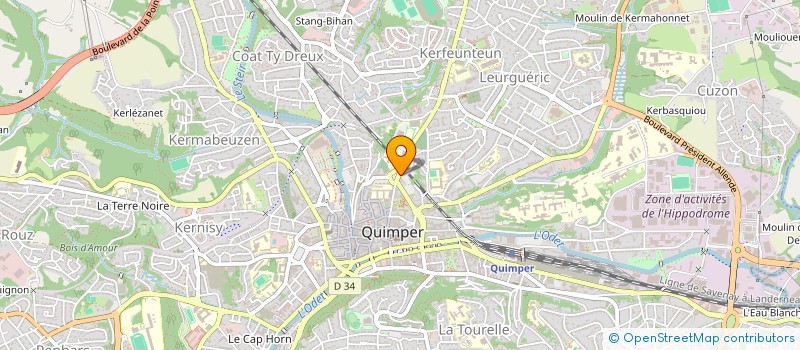 localisation de l'entreprise VIRTUAL LAND à QUIMPER