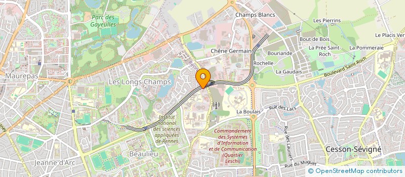 localisation de l'entreprise VIRTUAL NET à RENNES