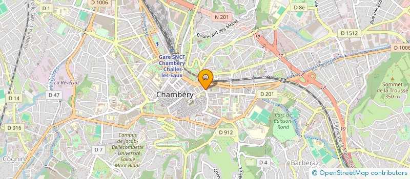 localisation de l'entreprise VIRTUAL'P à CHAMBERY