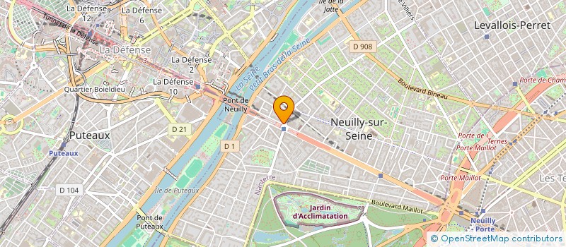 localisation de l'entreprise VIRTUAL REALITY FRANCE à NEUILLY-SUR-SEINE