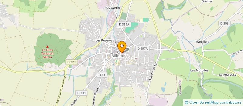 localisation de l'entreprise VIRTUAL SIDE  BILLOM