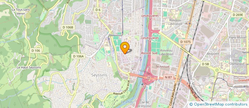 localisation de l'entreprise VIRTUAL STUDIO à SEYSSINS