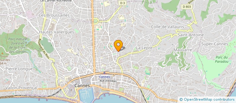 localisation de l'entreprise VIRTUAL TECH à CANNES
