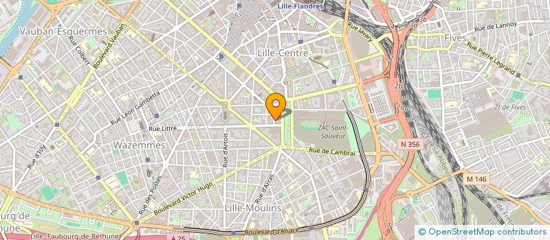 localisation de l'entreprise VIRTUALWEB à LILLE
