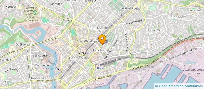 localisation de l'entreprise VIRTUALYS à BREST