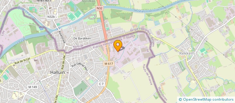 localisation de l'entreprise VIRTUASHOP  HALLUIN