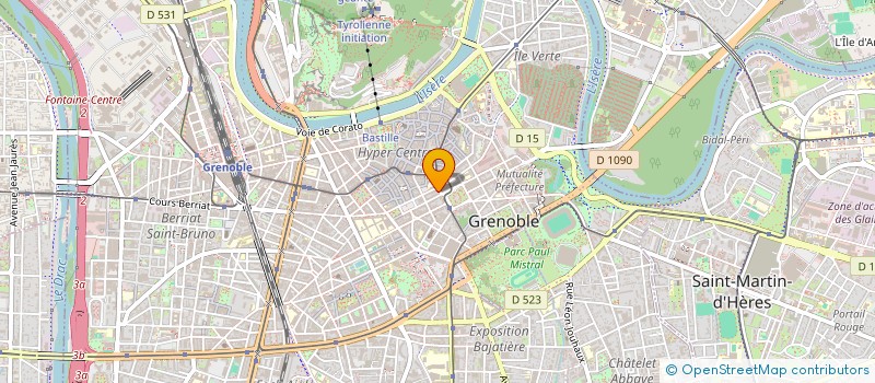 localisation de l'entreprise VIRTUAVIA à GRENOBLE