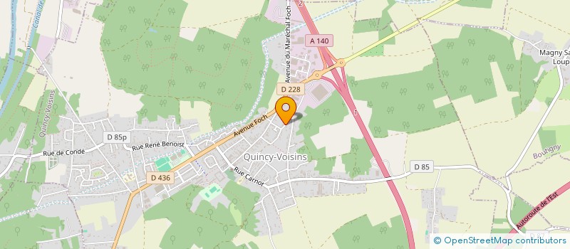 localisation de l'entreprise VIRTUOSE RADIO  QUINCY-VOISINS