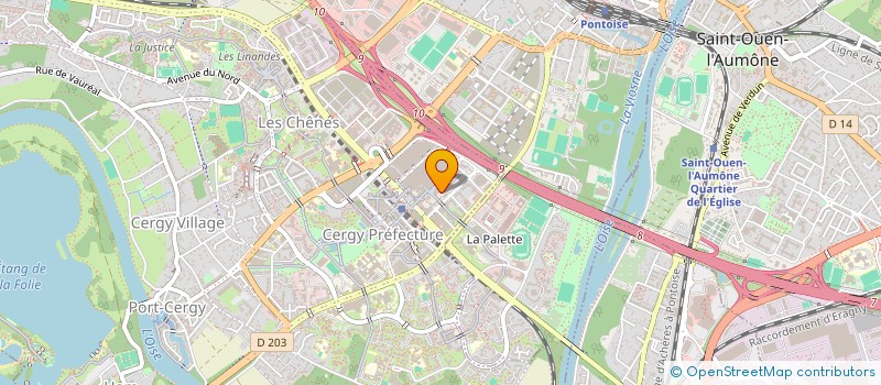 localisation de l'entreprise VIRTUOZ  CERGY