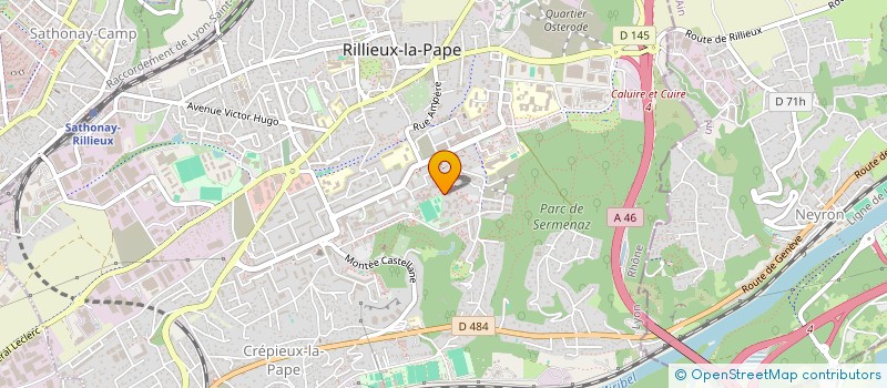 localisation de l'entreprise VIRTUOZ AGENCY  RILLIEUX-LA-PAPE