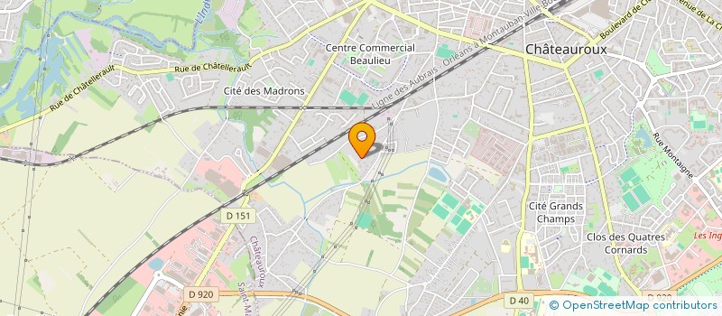 localisation de l'entreprise VIRTUTEM à CHATEAUROUX