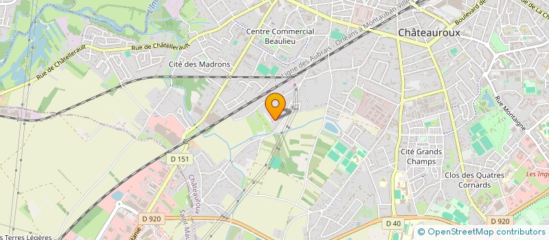 localisation de l'entreprise VIRTUTEM  CHATEAUROUX