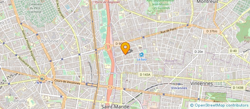 localisation de l'entreprise VIRUS à MONTREUIL