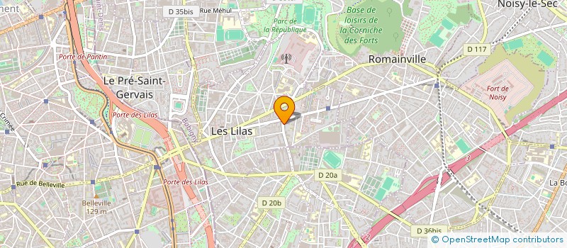 localisation de l'entreprise VIRUS à LES LILAS